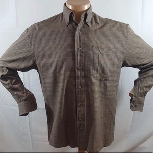 Enro English Twill Plaid Long Sleeve Medium Shirt